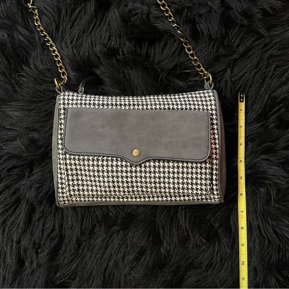 Crossbody Gray Suede‎ and Pattern Fabric - Picture 5 of 7